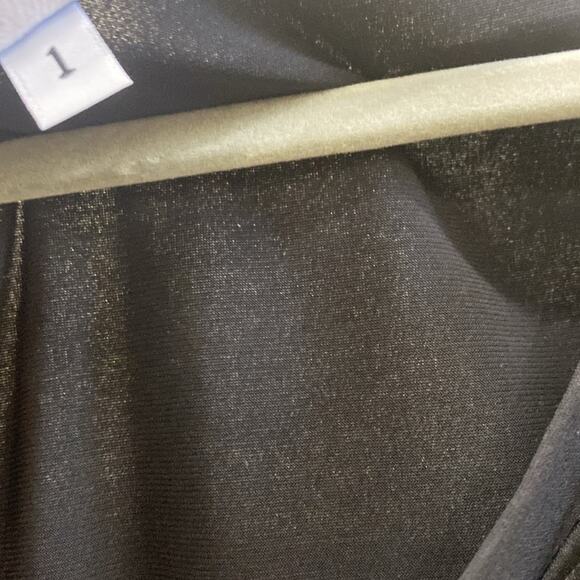 PLANET women’s size 1 black, long sleeve boxy top - Picture 3 of 4